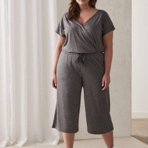 Relaxed🖤Wide-Leg Jumpsuit Romper by Activezone Size 1X